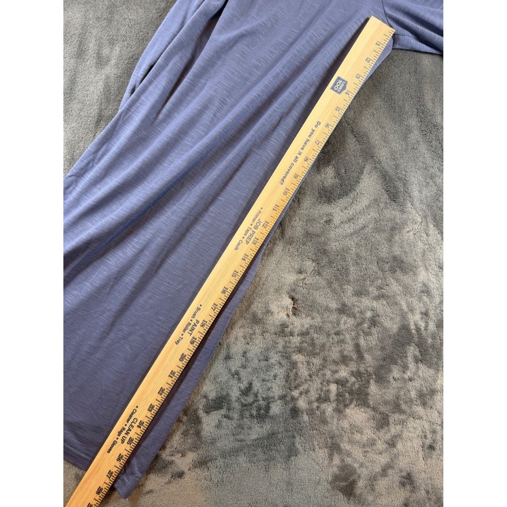 NWT Roxy Just Passing By Smocked Wide Leg Jumpsuit Blue Size Medium - Picture 8 of 9